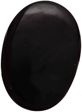Blessfull Healing Reiki Balancing Black Obsidian Oval Palm Pocket Stone