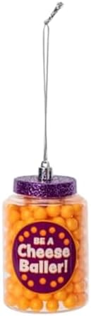 Shatterproof Cheese Ball Ornament 3 Inches Tall