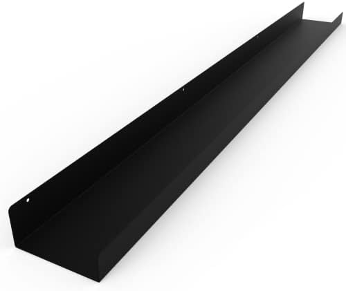 DIY CARTEL Floating Metal Wall Shelf - 48in Black