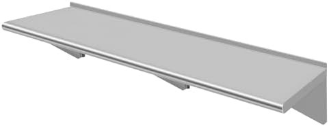 Stainless Steel Wall Shelf 12x60 Heavy Duty Floating Mount