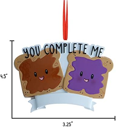 Personalized Couple Ornament 2024 - Peanut Butter and Jelly Keepsake