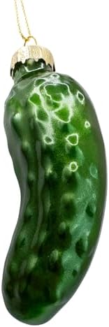 Glass Blown Christmas Pickle Tree Ornament