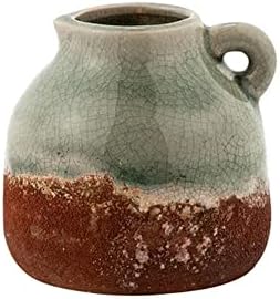 Mini Two-Tone Crackle Jug Vase 1