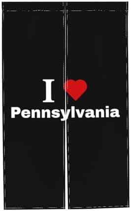 I Love Pennsylvania Blackout Curtains for Doorways and Windows