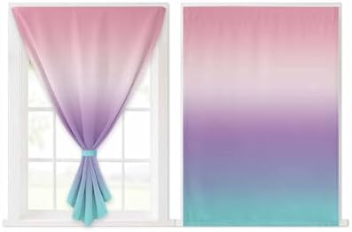Yomandocix Rainbow Self Adhesive Curtains for Windows