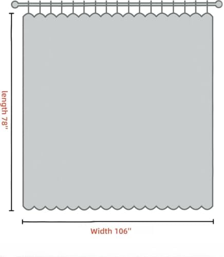 AiFish Grey Grommet Door Curtain 78 Inch Thermal Insulated Panel