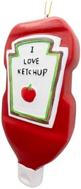 I Love Ketchup Tomato Bottle Christmas Tree Ornament