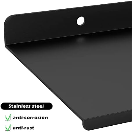 Alonsoo Stainless Steel Floating Shelves Organizer 3 Pack