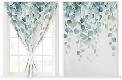 Sage Green Eucalyptus Self Adhesive Blackout Curtain 59x72