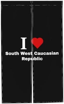 I Love South West Caucasian Republic Blackout Curtain Panels 34x56in