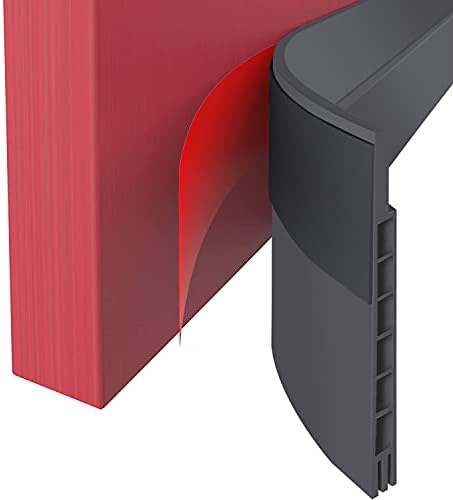 Suptikes Door Draft Stopper for Large Gaps 3W x 37L Grey