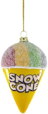 The Bridge Collection Glass Snow Cone Ornament