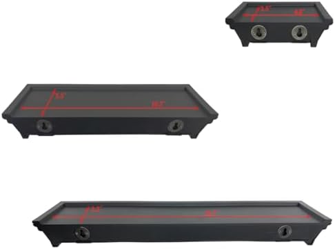 Black Floating Shelves Set of 5 for Home Decor