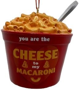 OnHoliday Red Cheese and Macaroni Christmas Tree Ornament