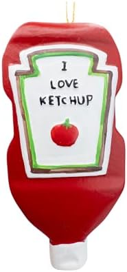 I Love Ketchup Tomato Bottle Christmas Tree Ornament