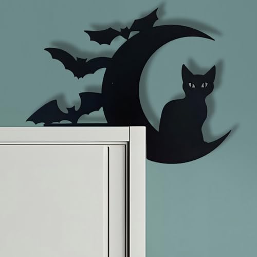 Halloween Door Topper with Spider and Witch
