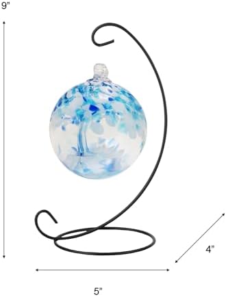Dale Tiffany Rainbow Tree of Life Glass Globe Ornament 3 with Stand