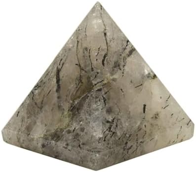 Solid Black Rutile Pyramid 2 Inches Reiki Crystal