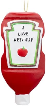I Love Ketchup Tomato Bottle Christmas Tree Ornament