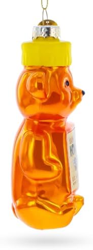 Honey Bear Bottle Blown Glass Christmas Ornament 1