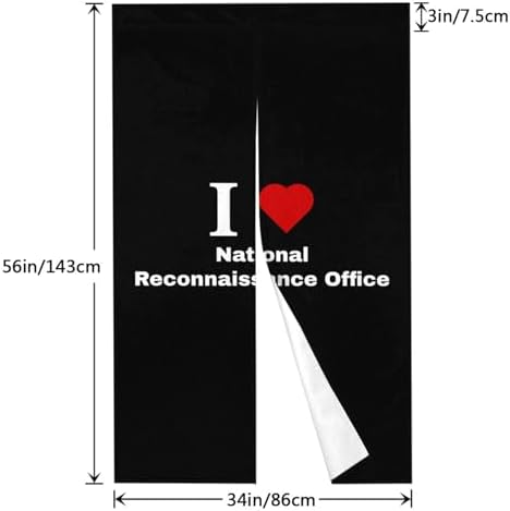 I Love National Reconnaissance Office Blackout Curtain Panel 34x56in