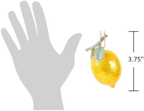 The Bridge Collection Shiny Lemon Christmas Ornament
