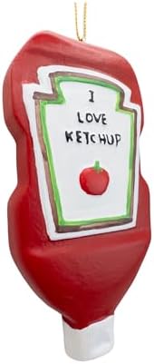 I Love Ketchup Tomato Bottle Christmas Tree Ornament