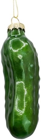 Glass Blown Christmas Pickle Tree Ornament