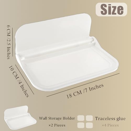 Foldable Wall Storage Holder 7 Inches 2 Pieces