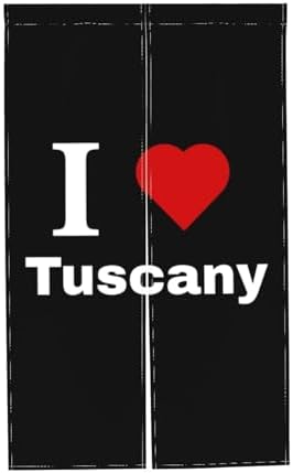 MULIHU I Love Tuscany Blackout Curtains 34x56in Door Partition Shade