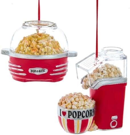 The Bridge Collection Popcorn Popper Ornaments Set of 2