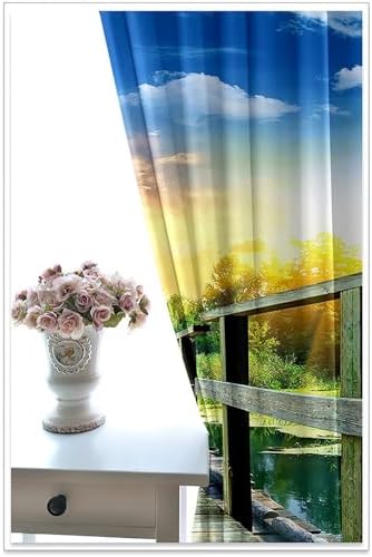 Blackout Drapes 2 Pack Grommet Curtains for Balcony and Windows
