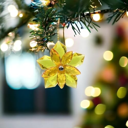 Ganz Yellow Garden Party Flower Ornament