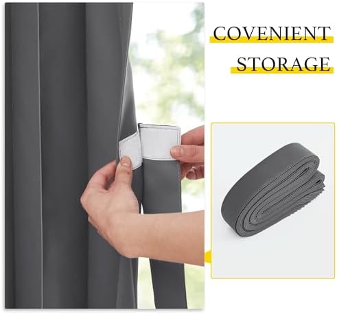 NICETOWN Blackout Curtain Panel 100 Wide 84 Long