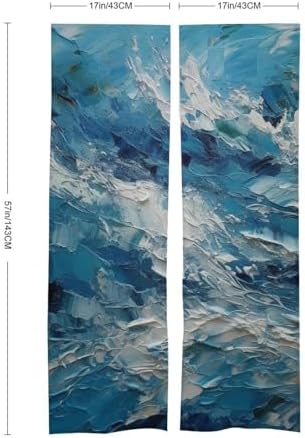 Japanese Noren Blue and White Door Curtain 34x57 Inches