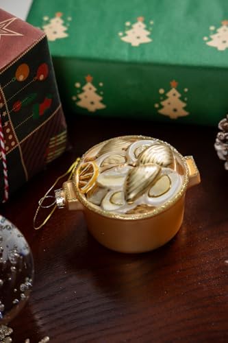 2pcs Glass Clam Oyster Seafood Pot Christmas Tree Ornaments