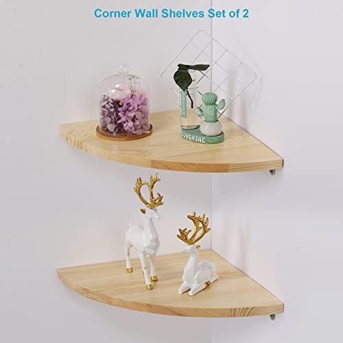 12 Inch Corner Wall Shelf Set of 2