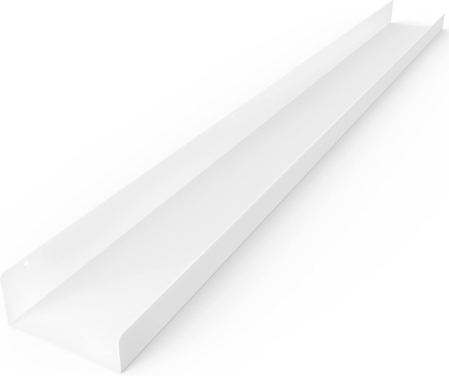 DIY CARTEL Floating Metal Wall Shelf - 48in White