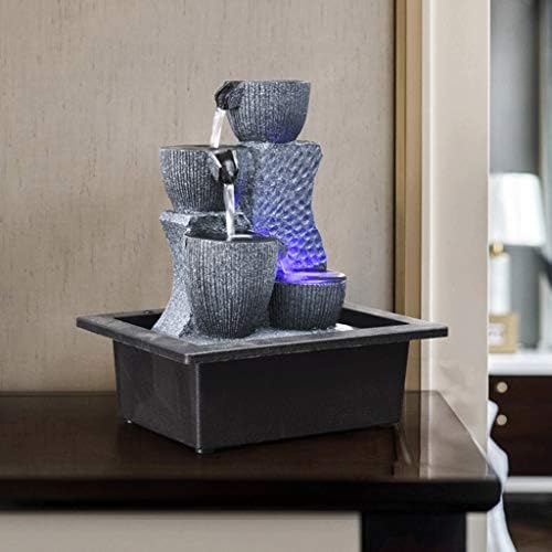 Simple Geometric Indoor Fountain for Bedroom Living Room Home Office