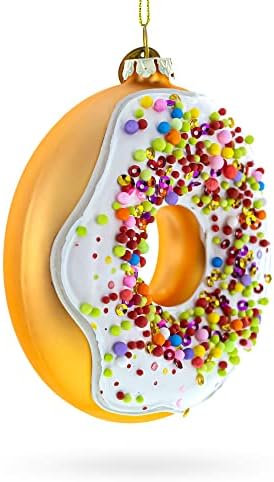 Doughnut Delight Blown Glass Christmas Ornament 1