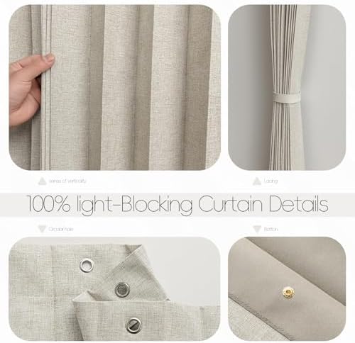 Jilron Accordian Door Curtain Blackout 1 Panel Off White