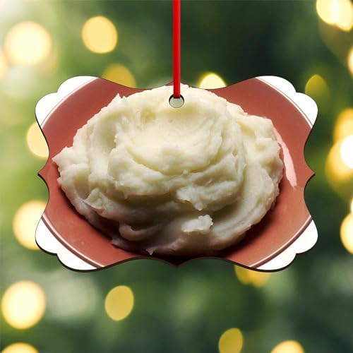CafePress Mashed Potatoes Ornament Scroll Holiday Ornament 4 x 275