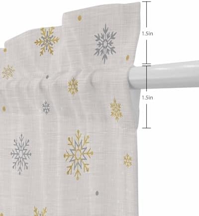 PANJINEXT Door Curtains 54x72 Sheer Thermal Insulated Rod Pocket Panel with Tiebacks