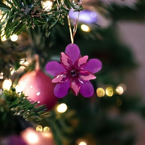 Ganz Dark Purple Garden Party Flower Ornament