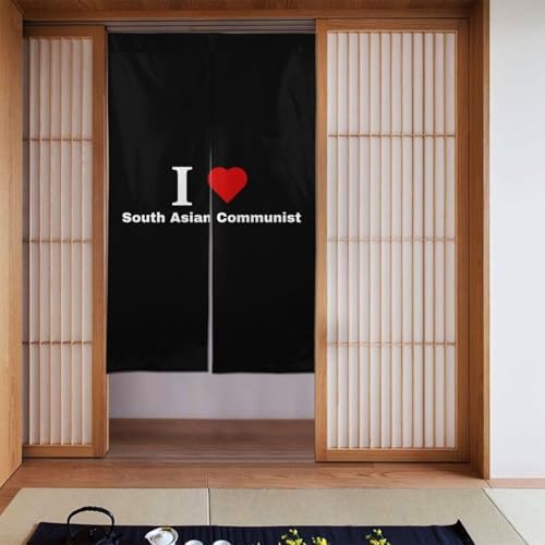 I Love South Asian Blackout Curtains for Doorways