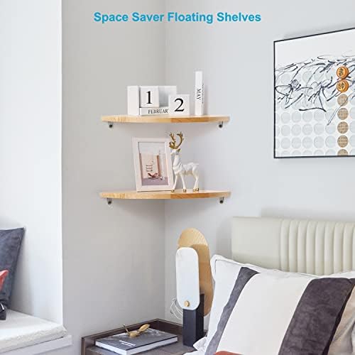 12 Inch Corner Wall Shelf Set of 2