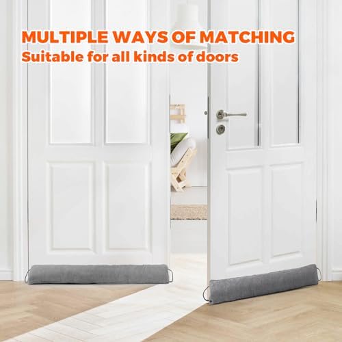 Holikme Weighted Door Draft Stopper Grey