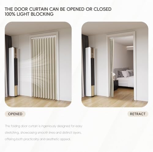 Jilron Blackout Door Curtain Linen Style