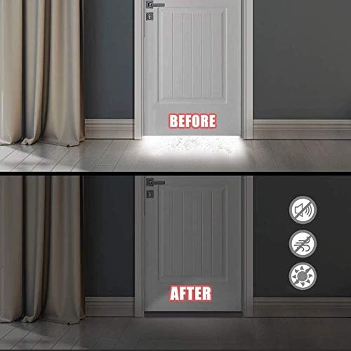Suptikes Door Draft Stopper for Large Gaps 3W x 37L Grey