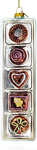 Decadent Box of Chocolates Blown Glass Christmas Ornament 1